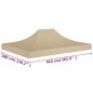 vidaXL Partyzelt-Dach 4x3 m Beige 270 g/m² vidaXL Partyzelt-Dach 4x3 m Beige 270 g/m²