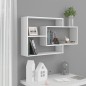 vidaXL Wandregale Hochglanz-Weiß 104x20x58,5 cm Holzwerkstoff vidaXL Wandregale Hochglanz-Weiß 104x20x58,5 cm Holzwerkstoff