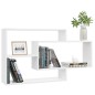 vidaXL Wandregale Hochglanz-Weiß 104x20x58,5 cm Holzwerkstoff vidaXL Wandregale Hochglanz-Weiß 104x20x58,5 cm Holzwerkstoff