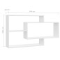 vidaXL Wandregale Hochglanz-Weiß 104x20x58,5 cm Holzwerkstoff vidaXL Wandregale Hochglanz-Weiß 104x20x58,5 cm Holzwerkstoff
