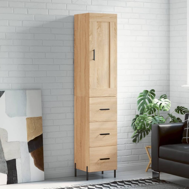 Highboard Sonoma-Eiche 34,5x34x180 cm Holzwerkstoff Highboard Sonoma-Eiche 34,5x34x180 cm Holzwerkstoff