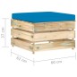 5-tlg. Garten-Lounge-Set mit Kissen Grün Imprägniertes Holz 5-tlg. Garten-Lounge-Set mit Kissen Grün Imprägniertes Holz
