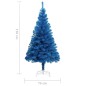 Künstlicher Weihnachtsbaum mit Ständer Blau 150 cm PVC Künstlicher Weihnachtsbaum mit Ständer Blau 150 cm PVC