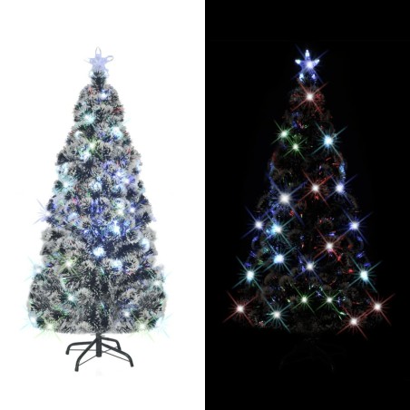 Künstlicher Weihnachtsbaum mit Ständer/LED 150 cm Fiberoptik