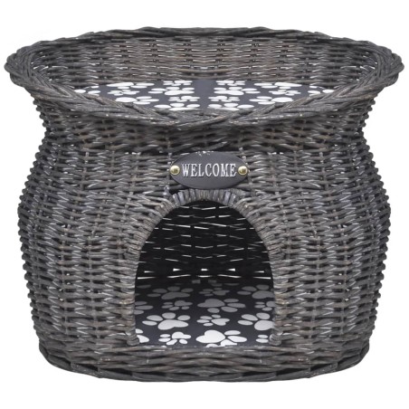 Kuschelhöhle für Katzen Haustiere mit Kissen Weide