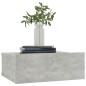 Hängende Nachttische 2 Stk. Betongrau 40x30x15 cm Holzwerkstoff Hängende Nachttische 2 Stk. Betongrau 40x30x15 cm Holzwerkstoff