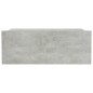 Hängende Nachttische 2 Stk. Betongrau 40x30x15 cm Holzwerkstoff Hängende Nachttische 2 Stk. Betongrau 40x30x15 cm Holzwerkstoff