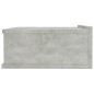 Hängende Nachttische 2 Stk. Betongrau 40x30x15 cm Holzwerkstoff Hängende Nachttische 2 Stk. Betongrau 40x30x15 cm Holzwerkstoff