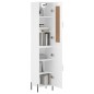 Highboard Hochglanz-Weiß 34,5x34x180 cm Holzwerkstoff Highboard Hochglanz-Weiß 34,5x34x180 cm Holzwerkstoff