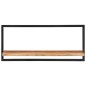 Wandregale 2 Stk. 80x25x35 cm Massivholz Akazie und Stahl Wandregale 2 Stk. 80x25x35 cm Massivholz Akazie und Stahl