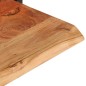 Wandregale 2 Stk. 80x25x35 cm Massivholz Akazie und Stahl Wandregale 2 Stk. 80x25x35 cm Massivholz Akazie und Stahl