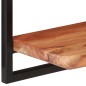 Wandregale 2 Stk. 80x25x35 cm Massivholz Akazie und Stahl Wandregale 2 Stk. 80x25x35 cm Massivholz Akazie und Stahl