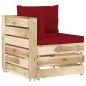 2-Sitzer Outdoor-Sofa mit Kissen Grün Imprägniertes Holz 2-Sitzer Outdoor-Sofa mit Kissen Grün Imprägniertes Holz