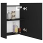 Bad-Spiegelschrank Schwarz 62,5x20,5x64 cm Holzwerkstoff Bad-Spiegelschrank Schwarz 62,5x20,5x64 cm Holzwerkstoff
