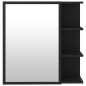 Bad-Spiegelschrank Schwarz 62,5x20,5x64 cm Holzwerkstoff Bad-Spiegelschrank Schwarz 62,5x20,5x64 cm Holzwerkstoff