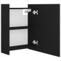 Bad-Spiegelschrank Schwarz 62,5x20,5x64 cm Holzwerkstoff Bad-Spiegelschrank Schwarz 62,5x20,5x64 cm Holzwerkstoff