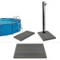 Bodenelement für Solardusche Poolleiter WPC Bodenelement für Solardusche Poolleiter WPC