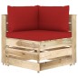 6-tlg. Garten-Lounge-Set mit Kissen Grün Imprägniertes Holz 6-tlg. Garten-Lounge-Set mit Kissen Grün Imprägniertes Holz