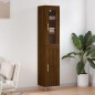 vidaXL Highboard Braun Eichen-Optik 34,5x34x180 cm Holzwerkstoff vidaXL Highboard Braun Eichen-Optik 34,5x34x180 cm Holzwerkstoff