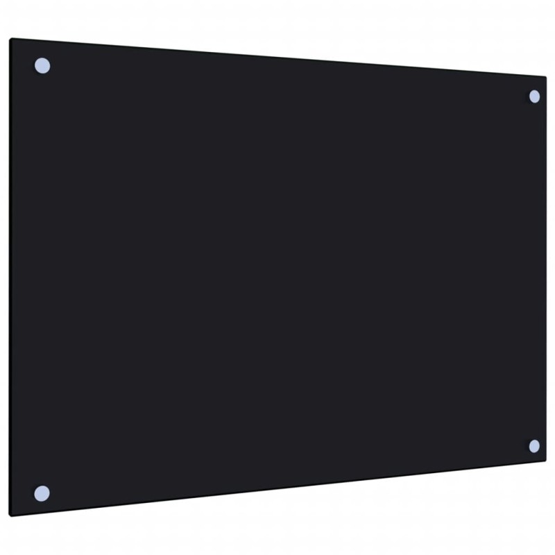 vidaXL Küchenrückwand Schwarz 70x50 cm Hartglas vidaXL Küchenrückwand Schwarz 70x50 cm Hartglas