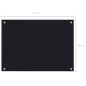 vidaXL Küchenrückwand Schwarz 70x50 cm Hartglas vidaXL Küchenrückwand Schwarz 70x50 cm Hartglas