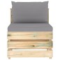 11-tlg. Garten-Lounge-Set mit Kissen Grün Imprägniertes Holz 11-tlg. Garten-Lounge-Set mit Kissen Grün Imprägniertes Holz