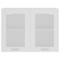 vidaXL Hängeglasschrank Weiß 80x31x60 cm Holzwerkstoff