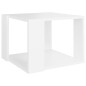 Couchtisch Weiß 40x40x30 cm Holzwerkstoff Couchtisch Weiß 40x40x30 cm Holzwerkstoff