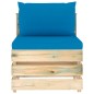 11-tlg. Garten-Lounge-Set mit Kissen Grün Imprägniertes Holz 11-tlg. Garten-Lounge-Set mit Kissen Grün Imprägniertes Holz