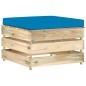 11-tlg. Garten-Lounge-Set mit Kissen Grün Imprägniertes Holz 11-tlg. Garten-Lounge-Set mit Kissen Grün Imprägniertes Holz