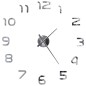 3D-Wanduhr Modernes Design 100 cm XXL Silbern 3D-Wanduhr Modernes Design 100 cm XXL Silbern