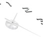 3D-Wanduhr Modernes Design 100 cm XXL Silbern 3D-Wanduhr Modernes Design 100 cm XXL Silbern