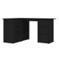 vidaXL Eckschreibtisch Schwarz 145x100x76 cm Holzwerkstoff vidaXL Eckschreibtisch Schwarz 145x100x76 cm Holzwerkstoff