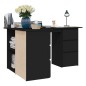 vidaXL Eckschreibtisch Schwarz 145x100x76 cm Holzwerkstoff vidaXL Eckschreibtisch Schwarz 145x100x76 cm Holzwerkstoff