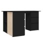 vidaXL Eckschreibtisch Schwarz 145x100x76 cm Holzwerkstoff vidaXL Eckschreibtisch Schwarz 145x100x76 cm Holzwerkstoff
