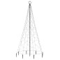 LED-Weihnachtsbaum mit Metallstange 500 LEDs Warmweiß 3 m LED-Weihnachtsbaum mit Metallstange 500 LEDs Warmweiß 3 m