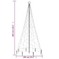 LED-Weihnachtsbaum mit Metallstange 500 LEDs Warmweiß 3 m LED-Weihnachtsbaum mit Metallstange 500 LEDs Warmweiß 3 m