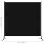 vidaXL Paravent Schwarz 175x180 cm Stoff vidaXL Paravent Schwarz 175x180 cm Stoff