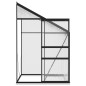 vidaXL Anlehngewächshaus Anthrazit Aluminium 2,7 m³ vidaXL Anlehngewächshaus Anthrazit Aluminium 2,7 m³