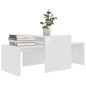 Couchtisch-Set Hochglanz-Weiß 100x48x40 cm Holzwerkstoff Couchtisch-Set Hochglanz-Weiß 100x48x40 cm Holzwerkstoff