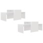 Couchtisch-Set Hochglanz-Weiß 100x48x40 cm Holzwerkstoff Couchtisch-Set Hochglanz-Weiß 100x48x40 cm Holzwerkstoff