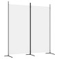 vidaXL 2-tlg. Paravent Weiß 175x180 cm Stoff vidaXL 2-tlg. Paravent Weiß 175x180 cm Stoff