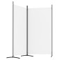 vidaXL 2-tlg. Paravent Weiß 175x180 cm Stoff vidaXL 2-tlg. Paravent Weiß 175x180 cm Stoff