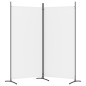vidaXL 2-tlg. Paravent Weiß 175x180 cm Stoff vidaXL 2-tlg. Paravent Weiß 175x180 cm Stoff