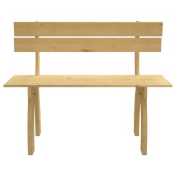 vidaXL Gartenbank 150 cm Kiefernholz Imprägniert