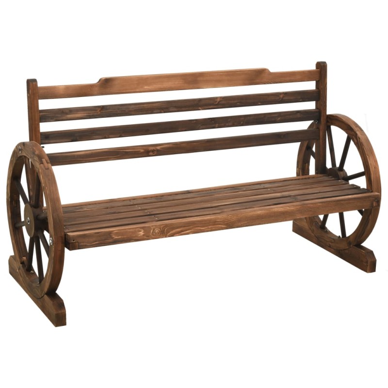 vidaXL Gartenbank 112 cm Massivholz Tanne vidaXL Gartenbank 112 cm Massivholz Tanne