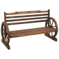 vidaXL Gartenbank 112 cm Massivholz Tanne vidaXL Gartenbank 112 cm Massivholz Tanne
