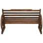 vidaXL Gartenbank 112 cm Massivholz Tanne vidaXL Gartenbank 112 cm Massivholz Tanne
