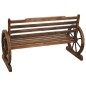 vidaXL Gartenbank 112 cm Massivholz Tanne vidaXL Gartenbank 112 cm Massivholz Tanne