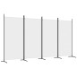 4-tlg. Paravent Weiß 346x180 cm Stoff 4-tlg. Paravent Weiß 346x180 cm Stoff